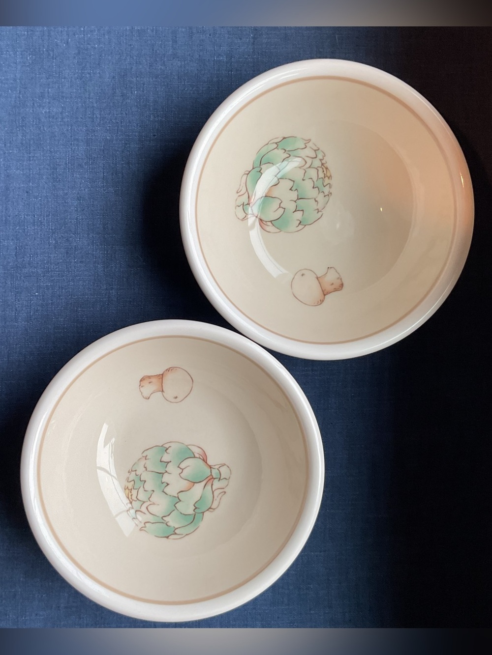 MCM Epoch “Autumn Harvest” Coupe Soup Bowls, Set of 4